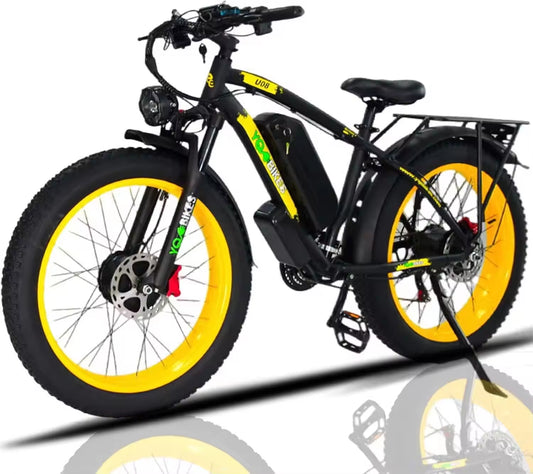 USA Fast Speed 3000W Electric Bike Dual Motor Ebike 35-37 Mph Hydraulic Brake Electric Dirt Bike 26Inch Fat Tire Mountain Biike