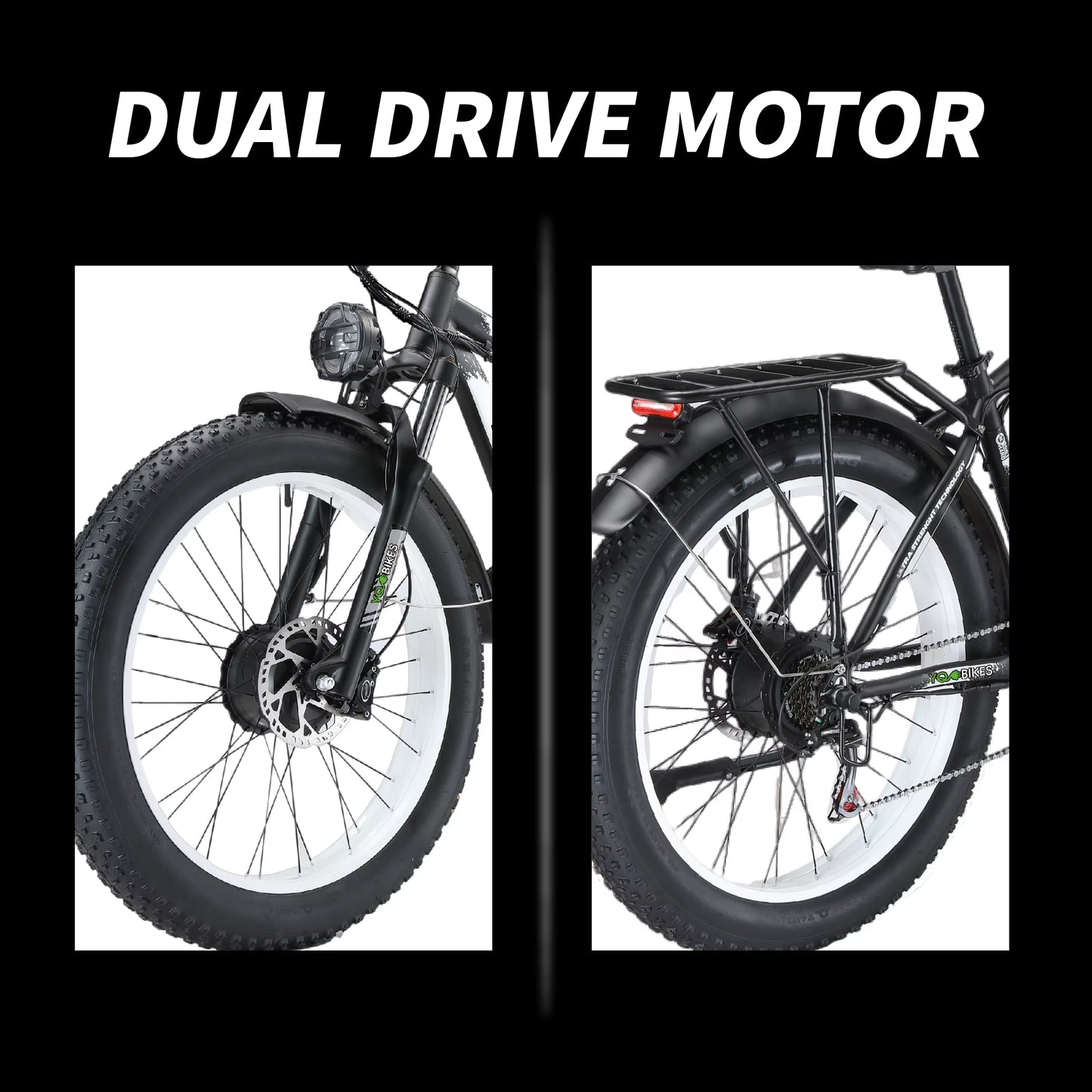 USA Fast Speed 3000W Electric Bike Dual Motor Ebike 35-37 Mph Hydraulic Brake Electric Dirt Bike 26Inch Fat Tire Mountain Biike