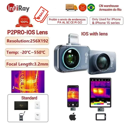 Infiray Thermal Camera P2 Floor Heating Test HVAC Scientific PCB Circuit Detect P2 PRO Infrared Thermal Imager for Phone