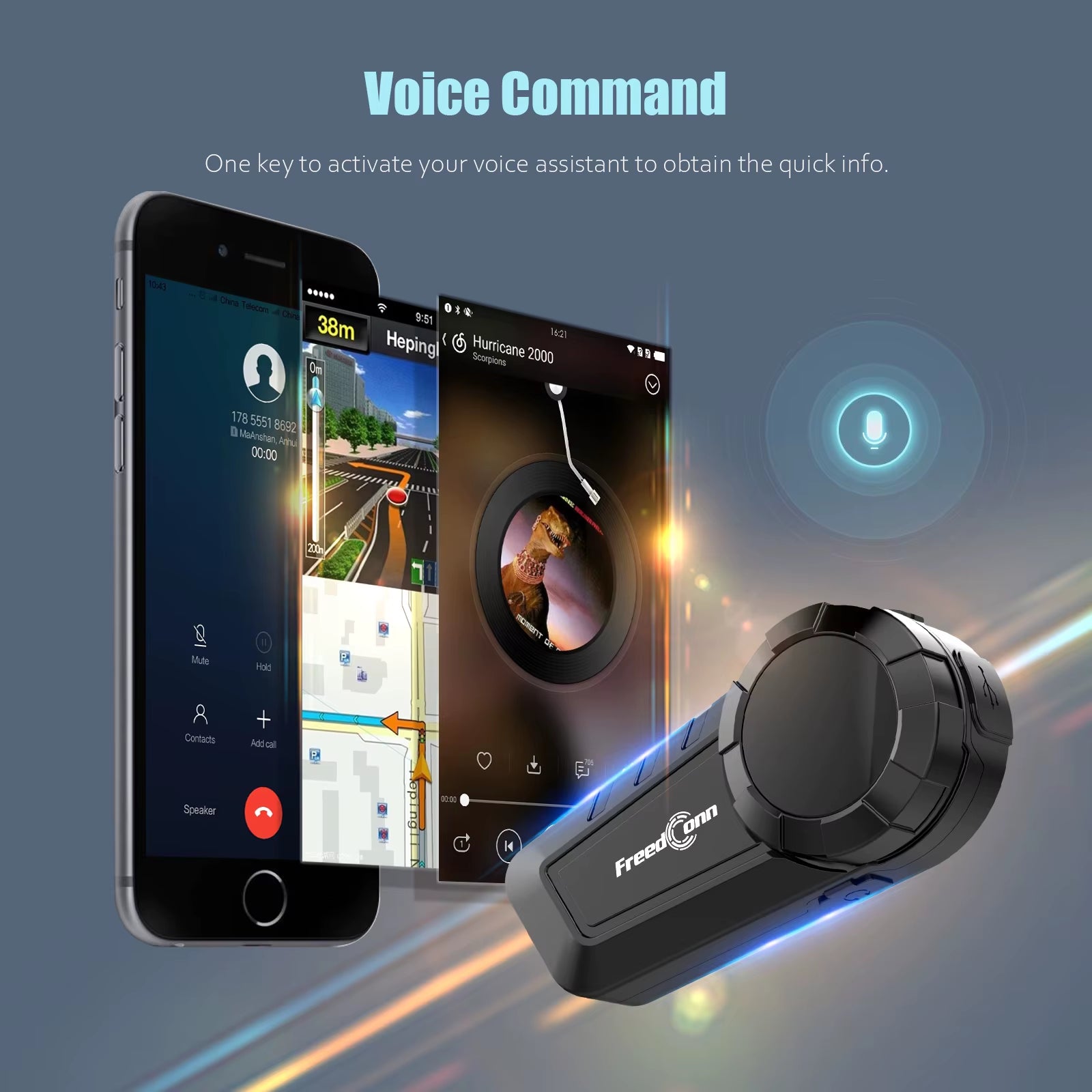 KY Pro Motorcycle Intercom Bluetooth Helmet Headset Motorbike 6 Riders 1000M Moto Group Waterproof Interphone
