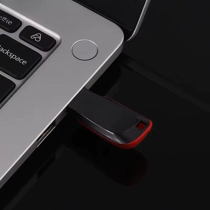 High Speed Genuine USB Flash Drive 128GB Black Pen Drive with Bonus Keychain 64GB Memory Stick 32GB Business Gift 16GB