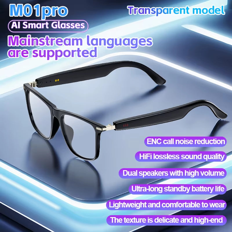 AI Smart Music Sports Sunglasses AI Headphones Wireless Bluetooth Talking Headset AI HIFI Audio Bluetooth Glasses AI