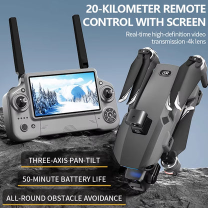 S880 Max Fishing GPS Drone 8K Dual Camera 5G Wifi FPV 3-Axis Gimbal Professional Obstacle Avoidance Quadcopter Airdrop RC Dron