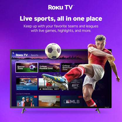 50" Class 4K UHD LED Roku Smart TV HDR 50R6E