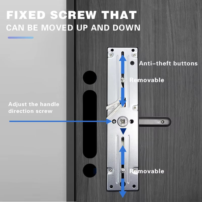 Tuya Wifi Digital Electronic Smart Door Lock with Camera Photo Capture for Residential and Apartment Entrance Doors