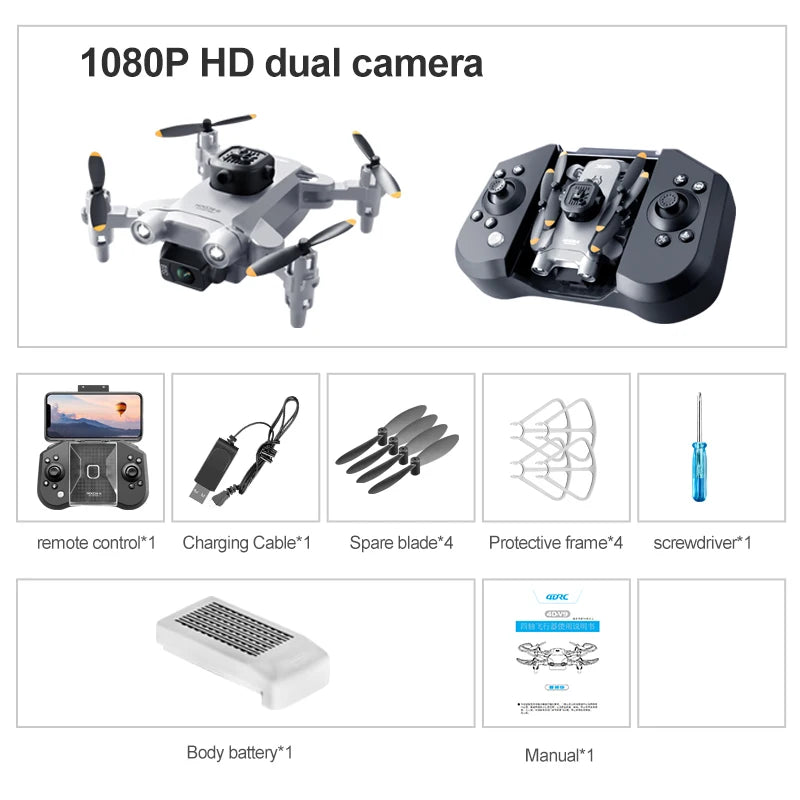4DRC New V30 Mini Drone with Camera HD 4K 1080P FPV RC Drones Profesional Five-Sided Obstacle Avoidance Helicopter Dron Toy Gift