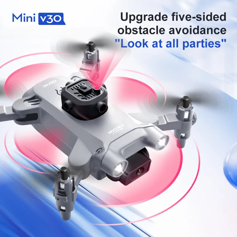 4DRC New V30 Mini Drone with Camera HD 4K 1080P FPV RC Drones Profesional Five-Sided Obstacle Avoidance Helicopter Dron Toy Gift