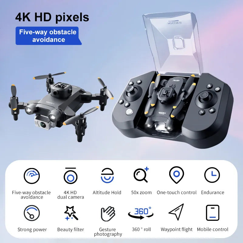 4DRC New V30 Mini Drone with Camera HD 4K 1080P FPV RC Drones Profesional Five-Sided Obstacle Avoidance Helicopter Dron Toy Gift