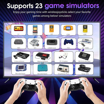 40000 Video Game M15 4K Pro Game Stick 64G Console 2.4G Double Wireless 4K Controller Retro Game TV Stick Classic Games Retro