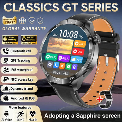 2026 Smart Watch Always Display AMOLED NFC Bluetooth Call GPS Trajectory Waterproof Health Sport Smartwatch Men for Android Ios