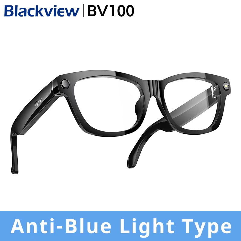 NEW  BV100 AI Shooting Glasses 2K HD 800W Pixels Camera Bluetooth Call Voice Assistant Smart Glasses