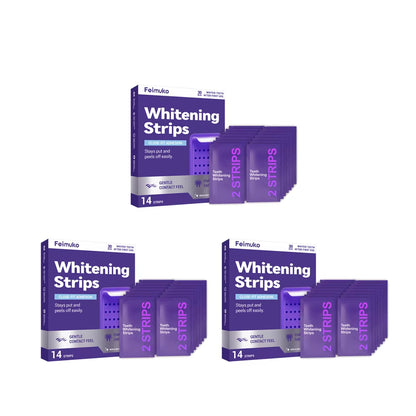 Teeth Whitening Strips Teeth Bleaching Remove Yellow Stain Cleansing Oral Hygiene Freshing Breath Purple Shining Dental Patch