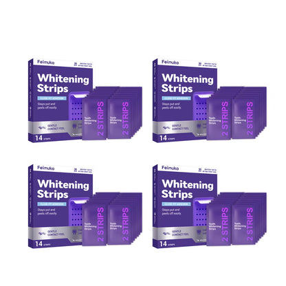 Teeth Whitening Strips Teeth Bleaching Remove Yellow Stain Cleansing Oral Hygiene Freshing Breath Purple Shining Dental Patch