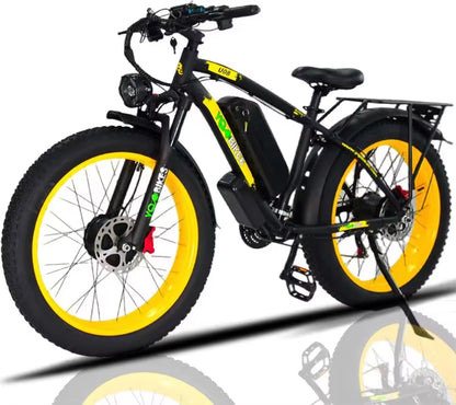 USA Fast Speed 3000W Electric Bike Dual Motor Ebike 35-37 Mph Hydraulic Brake Electric Dirt Bike 26Inch Fat Tire Mountain Biike