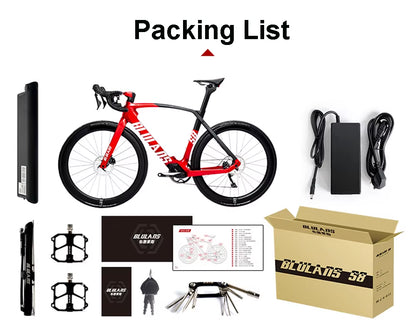 Bafang-Carbon Fiber Electric Bike with Hydraulic Brake 16Kg Model M800 G530 200 Mid-Motor 120Km Long Range Road Bike