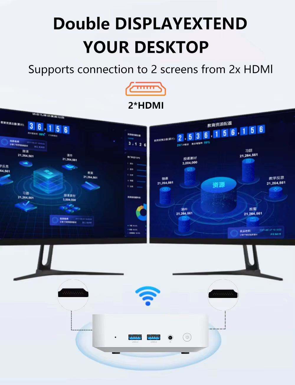 2025 Mini PC Intel Core I7 8500Y Windows 10 12GB DDR3 1TB 2TB SSD Gamer Pc Desktop Dual WIFI 6 BT4.2 Mini Gaming Pc 4K HD