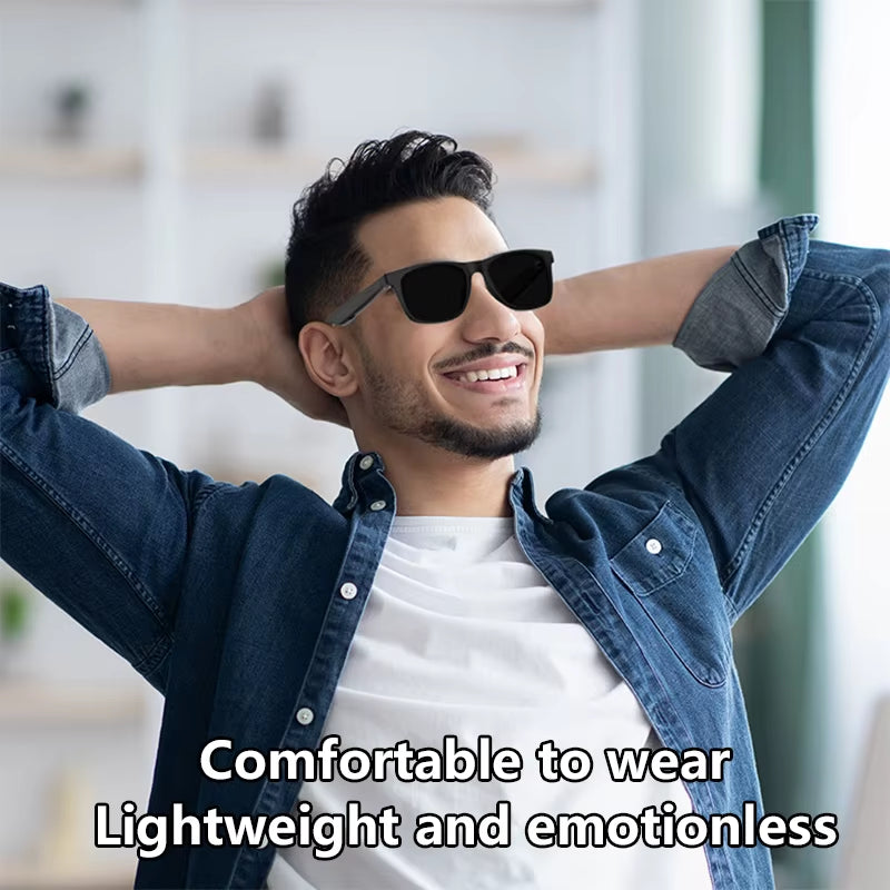 Smart Glasses Remote Control Touch Photo Camera Recording Translator Voice Assistant Adults Wireless Bluetooth Glasses